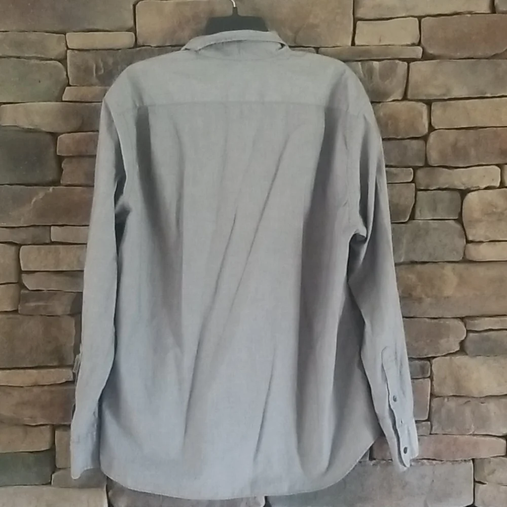 J. Crew Men's Gray Cotton Button Down